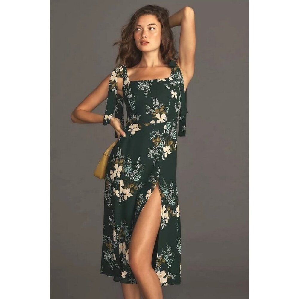 ✨ NEW Reformation Twilight Dress in Portia Green 18 - Picture 11 of 11